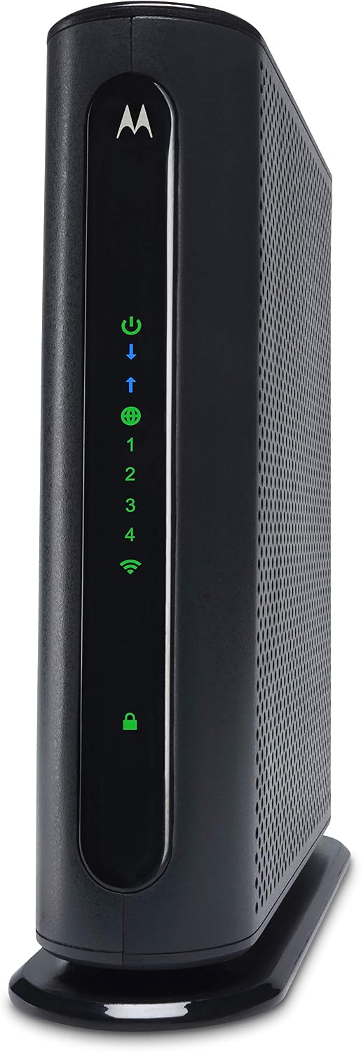Motorola MG7315 Modem WiFi Router Combo | 2-in-1 Cable Modem with Built in WiFi | DOCSIS 3.0 Modem | N450 WiFi | Approved for Comcast Xfinity, Cox, and Spectrum