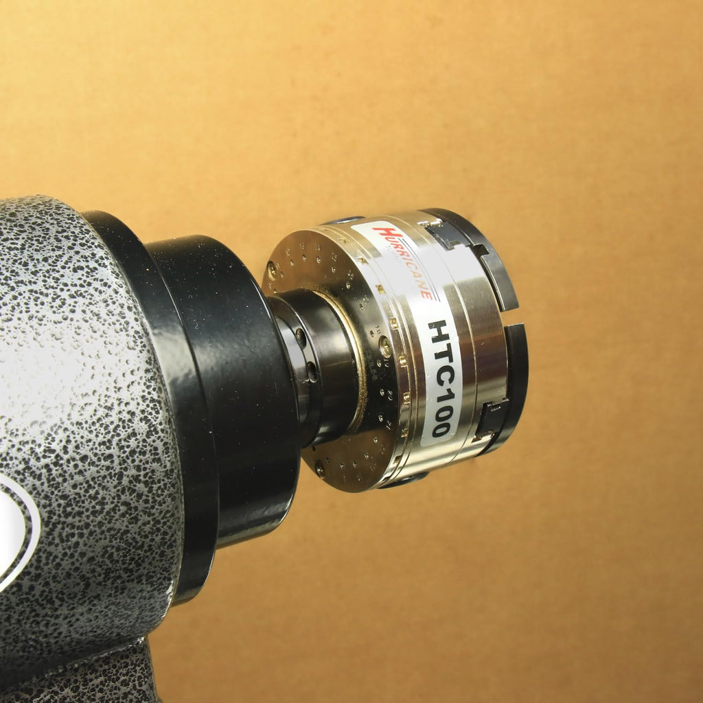 Hurricane Turning Tools, HTC100, 4' Four Jaw Woodturning Chuck Kit, with 1 1/2'x 8 TPI Insert and Dovetail Jaws, for Wood Lathes