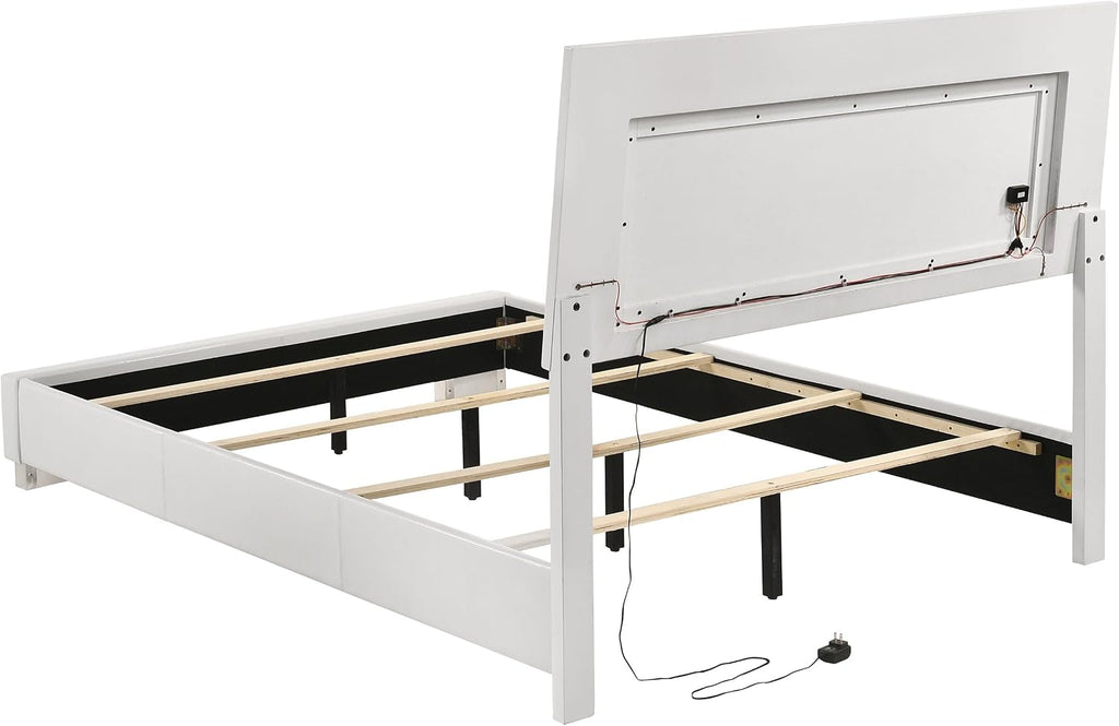White High Gloss 5-piece Full Bedroom Set