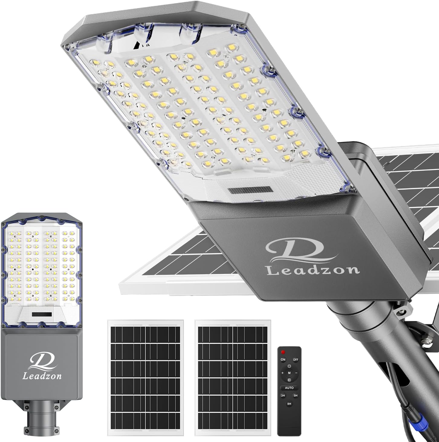 10800W Solar Street Light Outdoor Waterproof – 650,000LM Commercial Flood Light with Motion Sensor & Remote, Zero Electric Bill, IP67, for Parking Lot, Street, Court, Farm, Garage, Yard
