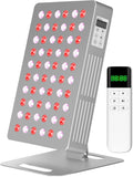 Red Light Therapy for Body 5 Wavelengths, Near Infrared Light Panel Therapy LED Light Face Panel, Desktop Small Home High Power Multi Wave Red Light Therapy Panel, 1-999Hz Adjustable Pulse
