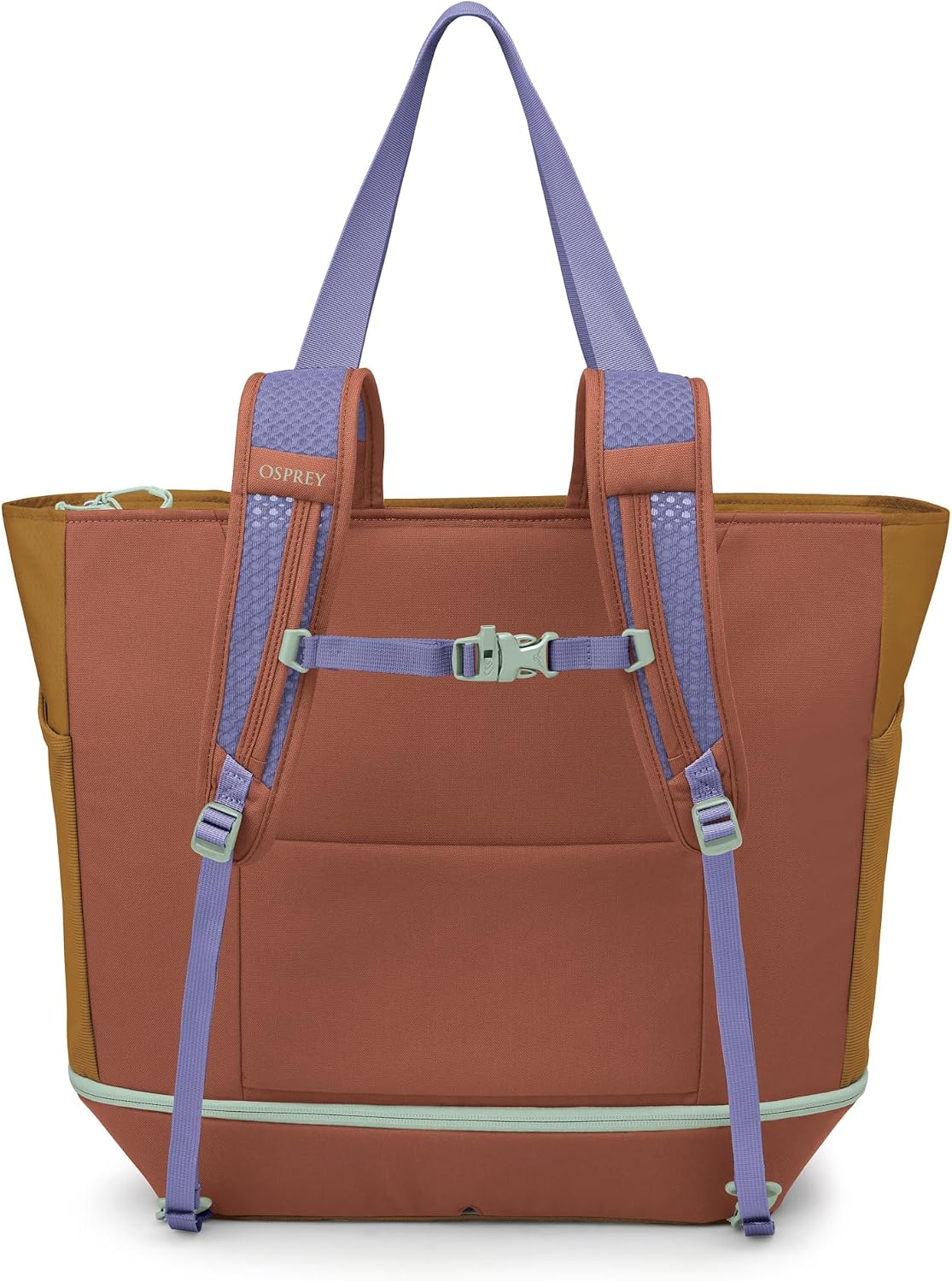 Osprey Daylite Large Tote Weekend Pack - Shoulder or Backpack Carry with Laptop Sleeve & Shoe Compartment, Barley Brown/Multi