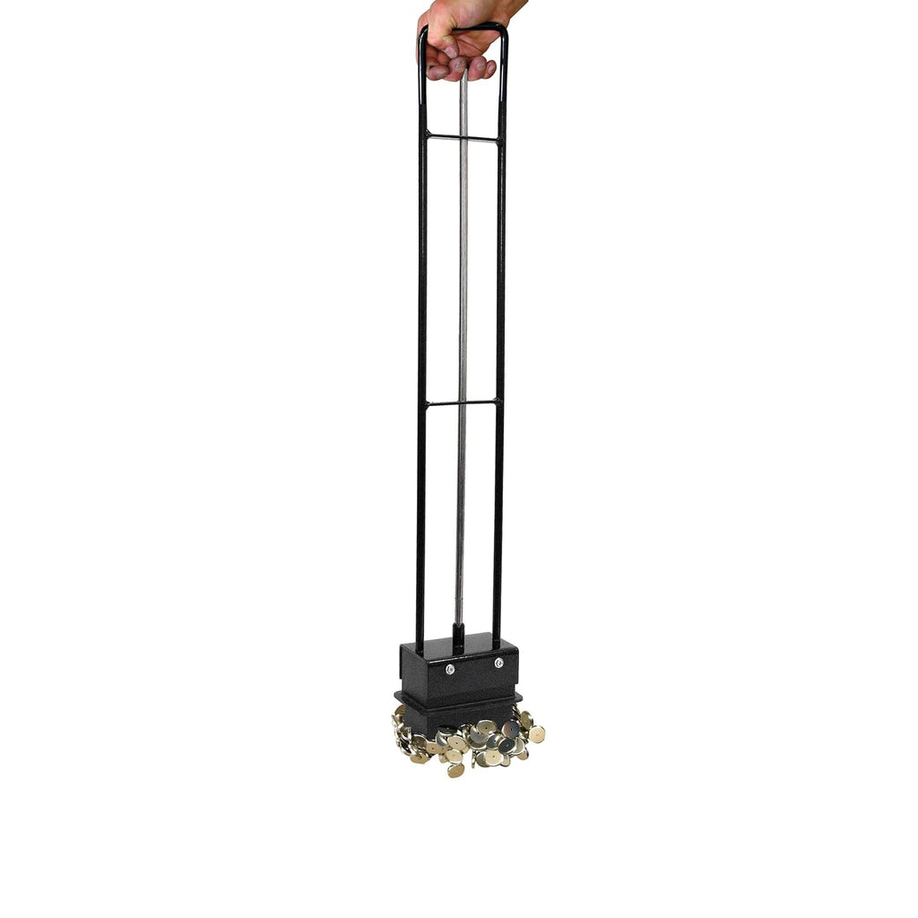 Master Magnetics Heavy-Duty Magnetic Bulk Parts Lifter with Release and Handle - Strong Magnet with 4 to 5 lb Hold - Picks Up Nails and Other Metal - 4.375' L x 3.125' W x 32.25' H