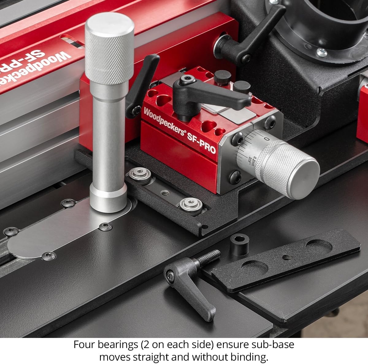 Woodpeckers SF-PRO Universal 36-Inch Router Table Fence, USA Made, 3-Way Micro-Adjustment, Fits Most Edge-Rail and T-Track Router Tables and Shapers - SFPRO-U-25