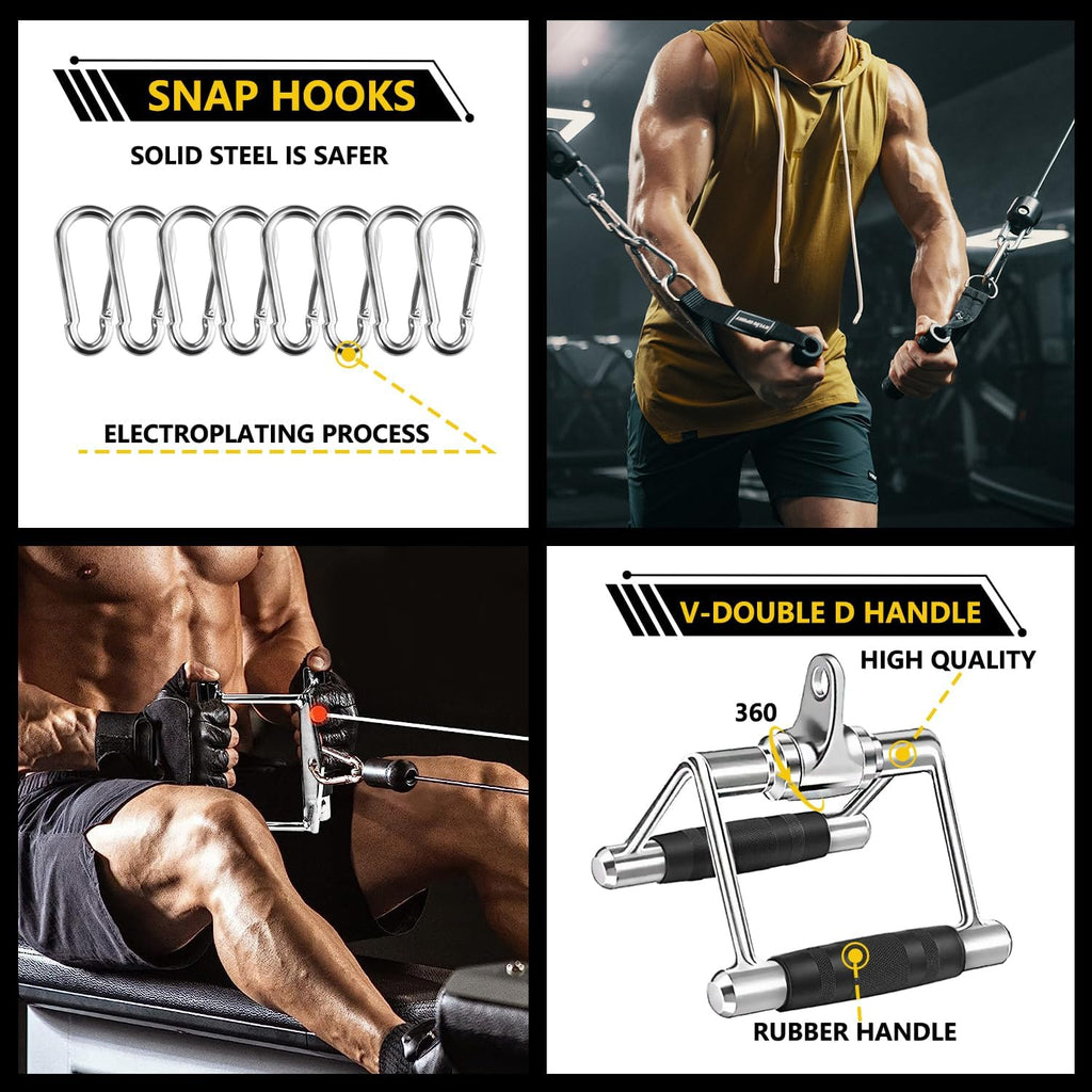 Cable Machine Attachment LAT Pulldown Attachments Cable Machine Accessories for Home Gym