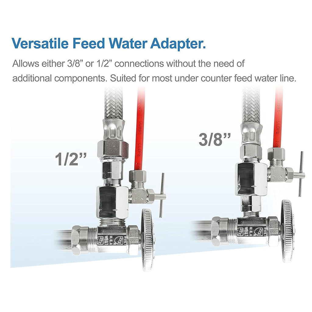 APEC Water RO-PH90, 6-Stage Alkaline Under Sink Reverse Osmosis Water Filter System, NSF Certified 372 & 58, 90 GPD, Reduces 99% of Impurities