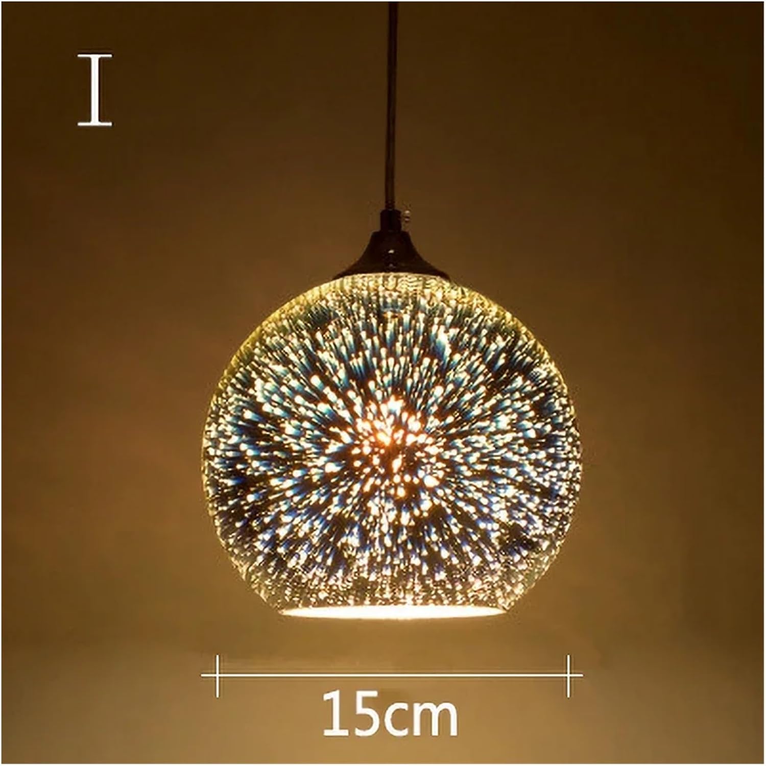 Chandelier, Nordic Colorful Glass Pendant Lights for Furniture Living Room Chandelier Decoration Modern 3D Shade Lamp Luminarias(I-15CM)