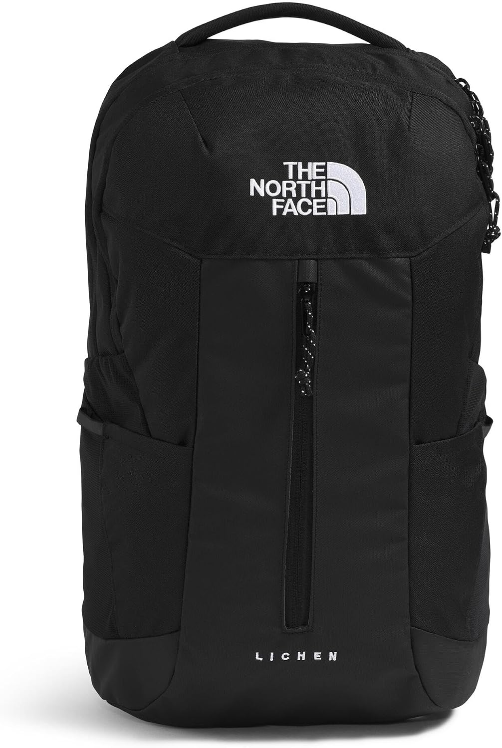 The North Face Lichen Daypack - Everyday Commuter Backpack, Laptop Sleeve, Water Bottle Pockets, Center Front Pouch, TNF Black/TNF White, One Size