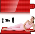 LITDUCK Body Red Light Therapy Mat, Eligible Red Light Therapy Blanket, 2in1 LEDs(660nm& 850nm), Premium Leather, Adjustable Timer & Intensity