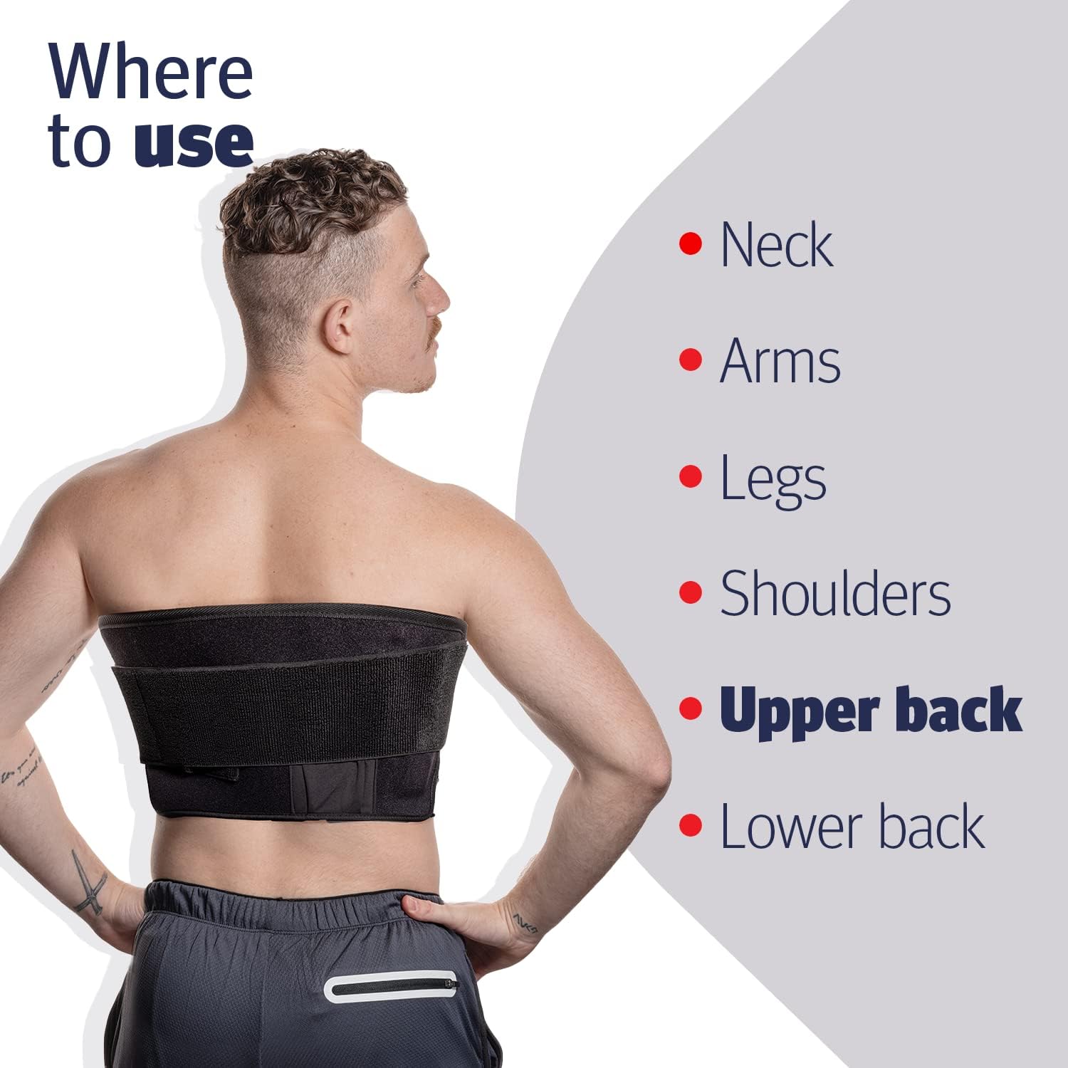 Red Light Therapy for Body - LED Infrared and Red Light Therapy Belt for Back, Arms and Neck. Pain Reliever Red Light Body Therapy Equipped. Rechargeable with Powerful LEDs - 660nm 850nm.