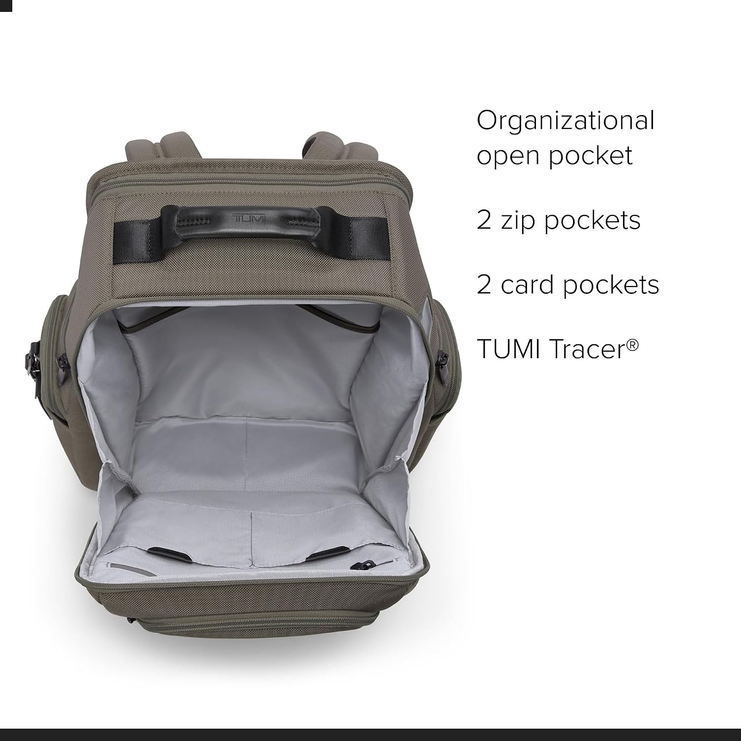 TUMI - Alpha Brief Pack - Men's and Women's Work and Travel Laptop Backpack with Padded Adjustable Strap - Fits Up to 15' Screen - Grey Alloy
