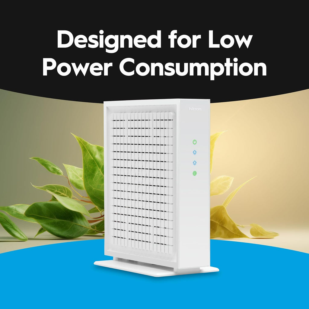 Hitron CODA56 DOCSIS 3.1 Cable Modem ONLY (NOT Fiber) with 3-Year Warranty | NO WiFi/Voice/Router | Single Ethernet Port | Xfinity/Spectrum/Cox Compatible | Requires Separate WiFi Router