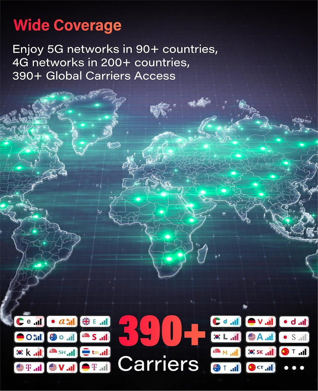 GlocalMe Red Numen Air 5G Mobile Hotspot, Portable WiFi Hotspot for Travel in 200+ Countries, Ultra High Speed WiFi Device with Speed Up to 2.5Gbps, No SIM Card Required, 16 Connected Devices