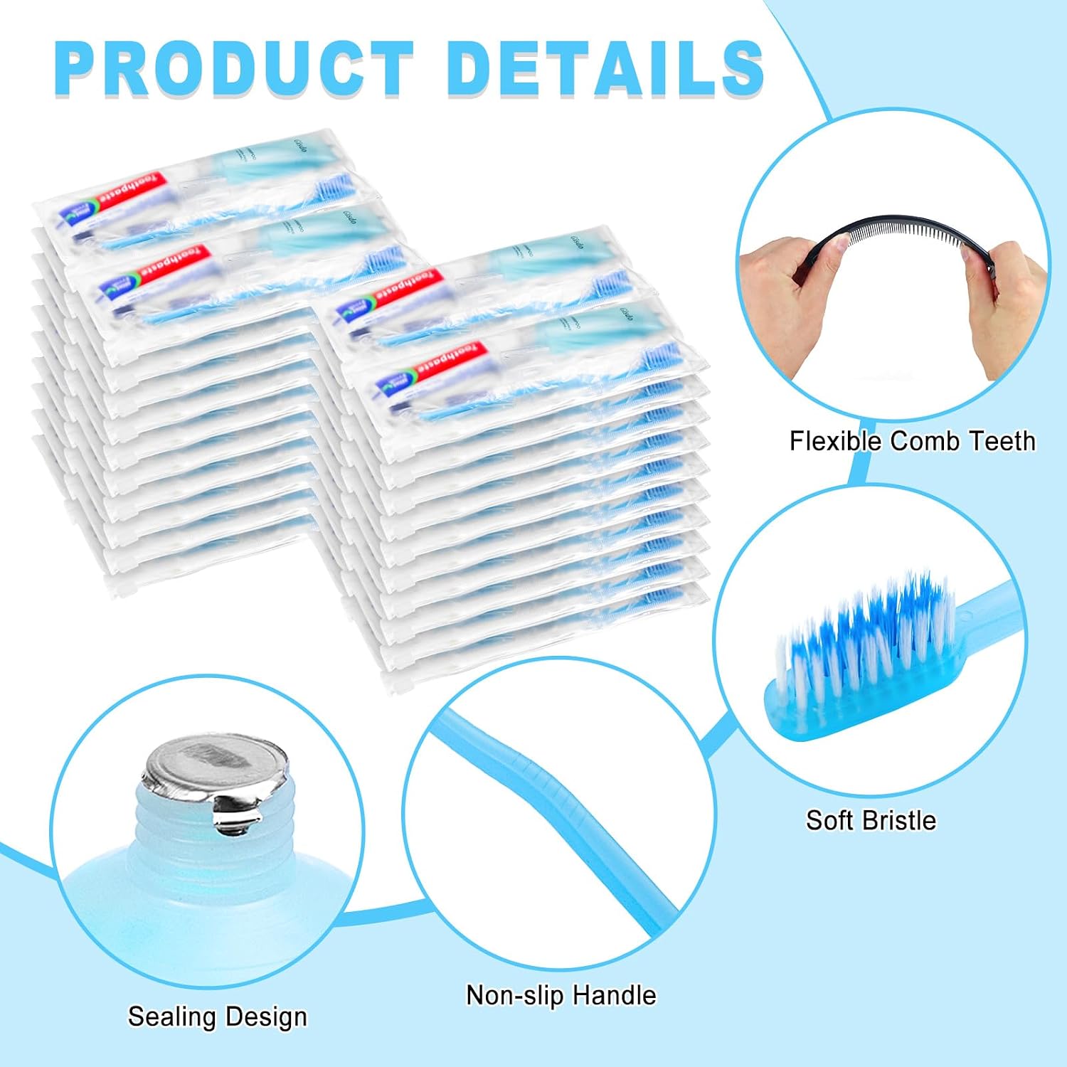 100 Kits Basic Toiletry Kits Homeless Personal Hygiene Kit Bulk Homeless Care Package Supplies Travel Toiletry Kit Homeless Hygiene Kit Bulk for Men Women Disposable Toiletry Kit(10-IN-1)