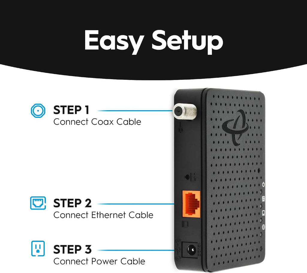 Hitron HTEM5 MoCA 2.5 Network Adapter (2-Pack) - NOT a Modem or Router | Extends Network via Coax | Works with Cable & Most Fiber (NOT AT&T) | Requires Connected Coax Wiring | Up to 2.5 Gbps