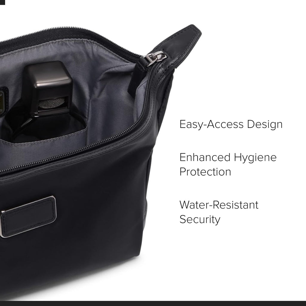 TUMI - Travel Accessories Dopp Kit - Men's Travel Essentials Framed Toiletry Bag - Black