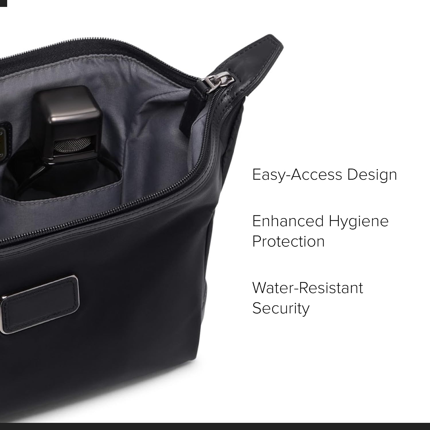 TUMI - Travel Accessories Dopp Kit - Men's Travel Essentials Framed Toiletry Bag - Black