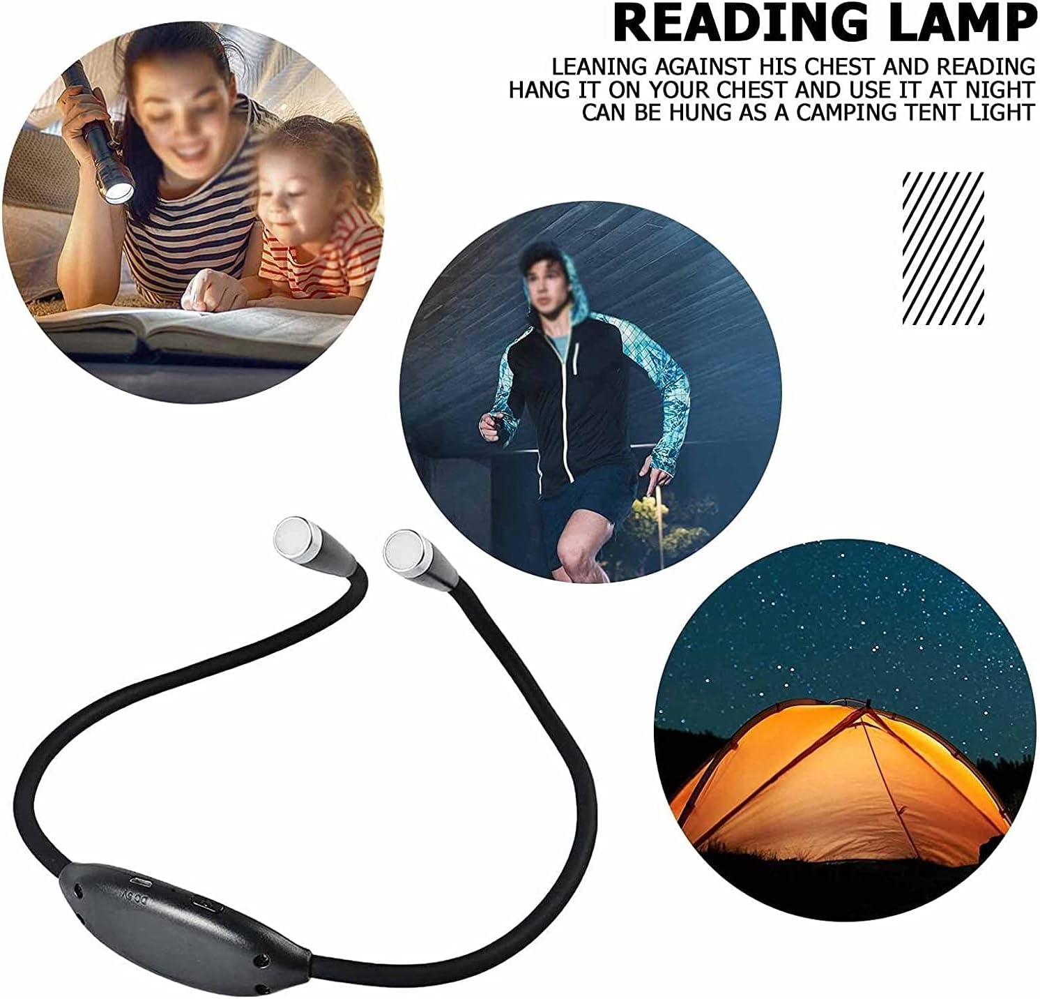 Neck Reading Light,Book Lights for Reading in Bed,Rechargeable,Portable,Long Lasting,Perfect for Book Reading,Craft & Outdoor