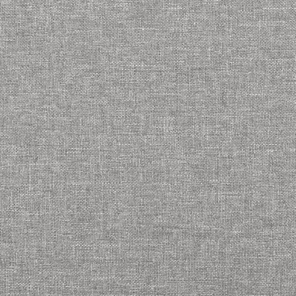 Light Gray Twin XL Upholstered Bed Frame with Sturdy Wood Legs, Platform Style Polyester Fabric Modern Bed Frame for Bedroom