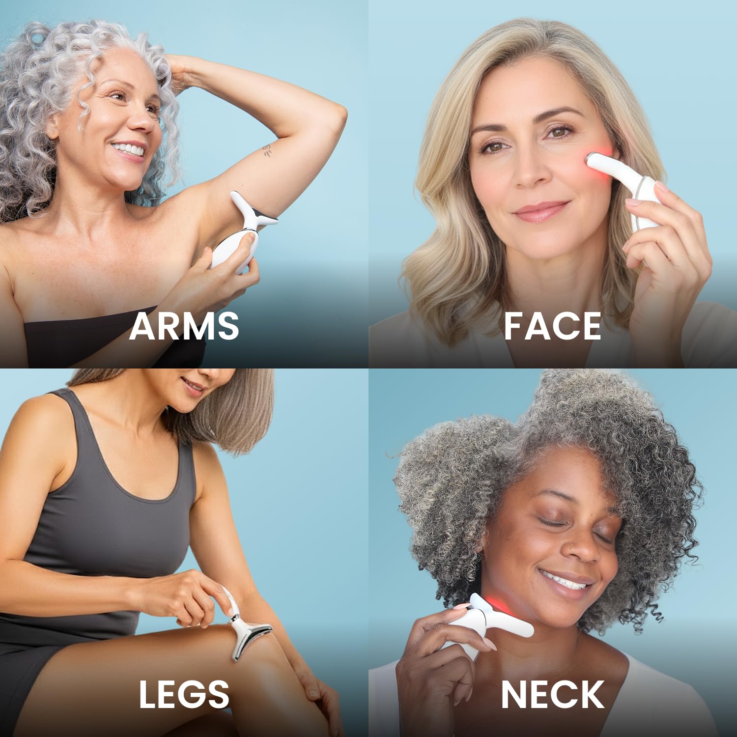 MyDerma Dream MyoGlow LED Arm, Neck, and Face Total Body Sculpting Device from MyDermaDream paired with Niacinamide Serum and NoTox Serum for Flabby Arms, Flabby legs & Turkey Neck