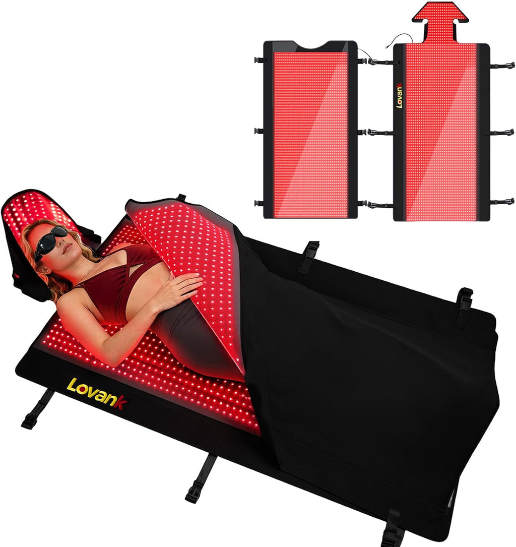 Red Light Therapy Mat for Full Body — 81'x33' Infrared Red Light Mat with 2,710 (660nm & 850nm) LEDs for Home Use
