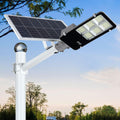 6000W LED Solar Street Lights Outdoor, Dusk to Dawn Security Flood Light with Remote Control & Pole, Wireless, Waterproof, Perfect for Yard, Parking lot, Street, Garden and Garage
