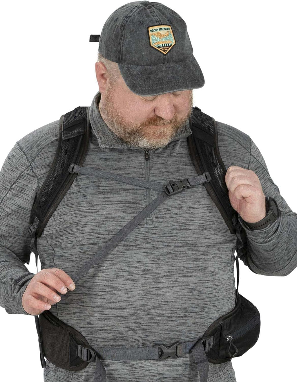 Osprey Sportlite 25L Lightweight Hiking Backpack for Men and Women, Dark Charcoal Grey, S/M, Extended Fit