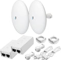 Wireless Bridge NBE-5AC-GEN2 PRE-CONFIGURED Bundle of 2 Outdoor Point-to-Point Wi-Fi Bridge, Plug and Play, 450+ Mbps Speed, 15+ km Range