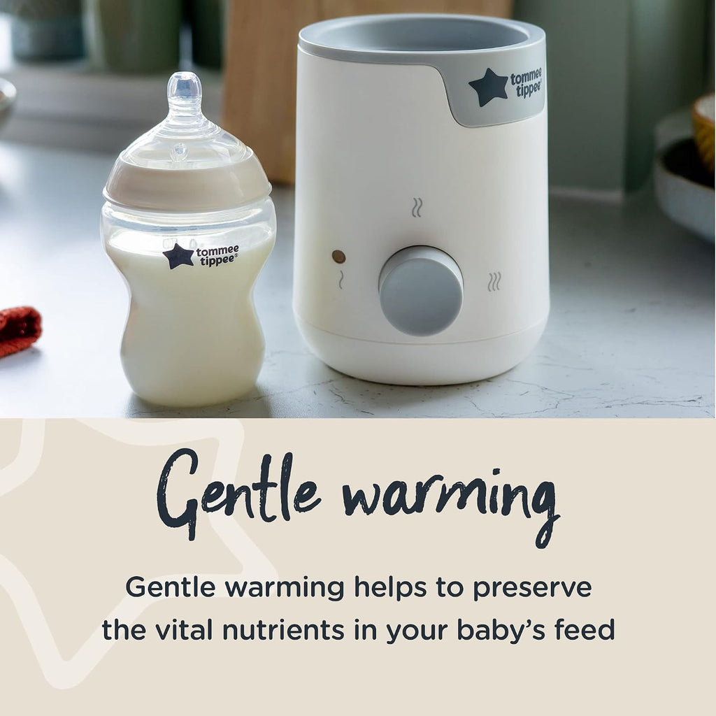Tommee Tippee Easiwarm Bottle Warmer, Warms Breast Milk and Formula Bottles to Body Temperature in Minutes, Automatic Timer, One-Dial Operation, White (Pack of 6)