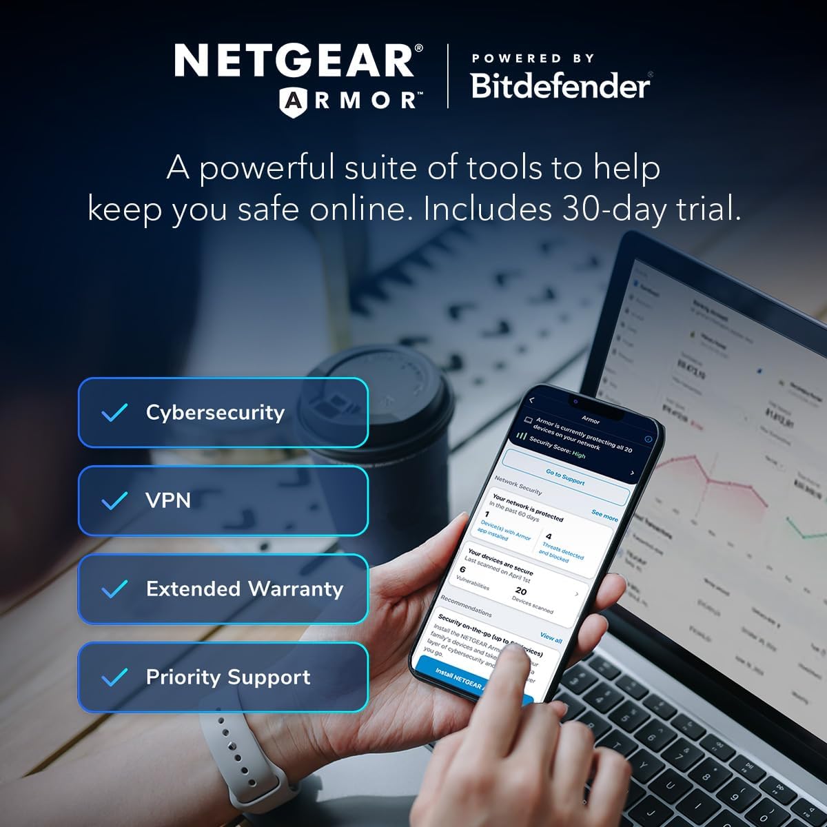 NETGEAR Nighthawk Cable Modem and WiFi 6 Router Combo (CAX80) - Compatible with All Major Cable Providers incl. Xfinity, Spectrum, Cox - Cable Plans up to 2 Gbps - AX6000 WiFi 6 Speed - DOCSIS 3.1