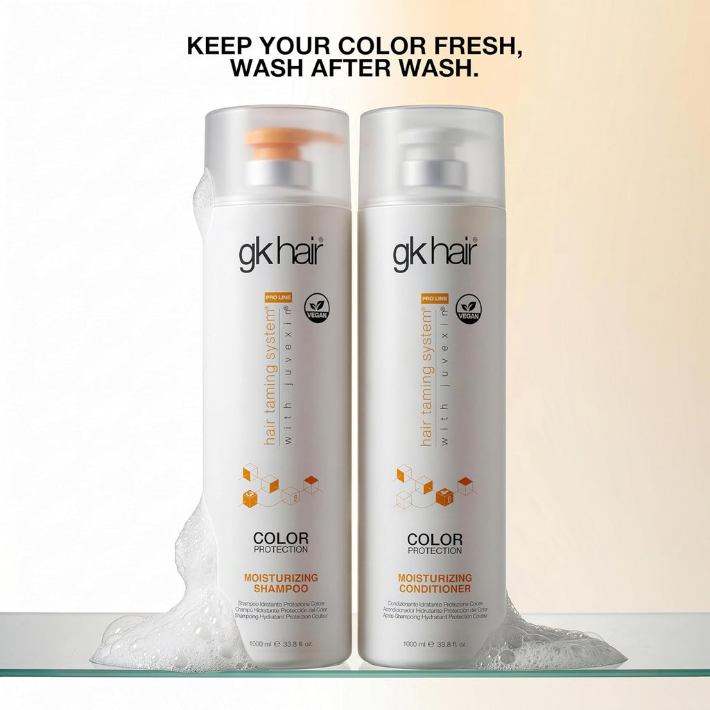 Moisturizing Shampoo and Conditioner Hydrate Set for Colored Treated Hair Keratin Treatment Cleansing Dry to Normal Sulfate Paraben Free All Hair Types for Men and Women By GK HAIR - (2 X 33.8 Oz)