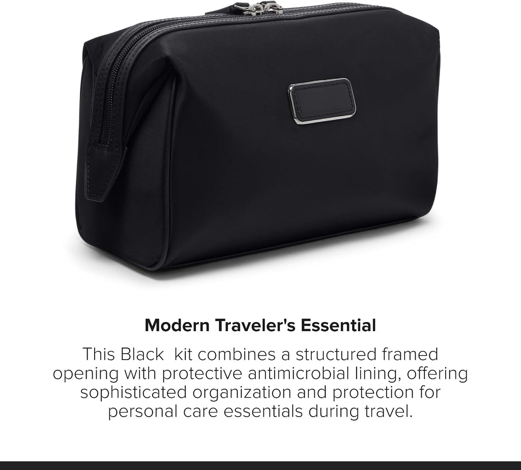 TUMI - Travel Accessories Dopp Kit - Men's Travel Essentials Framed Toiletry Bag - Black