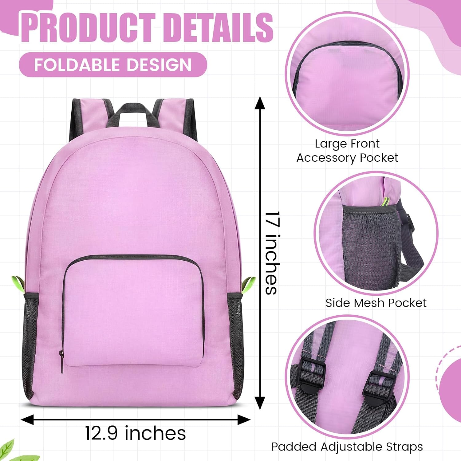 Eccliy 50 Pack Backpacks Bulk 17 Inches Back Pack Basic Backpack for Adult Lightweight Outdoor Travel Bookbags (5 Basic Color)