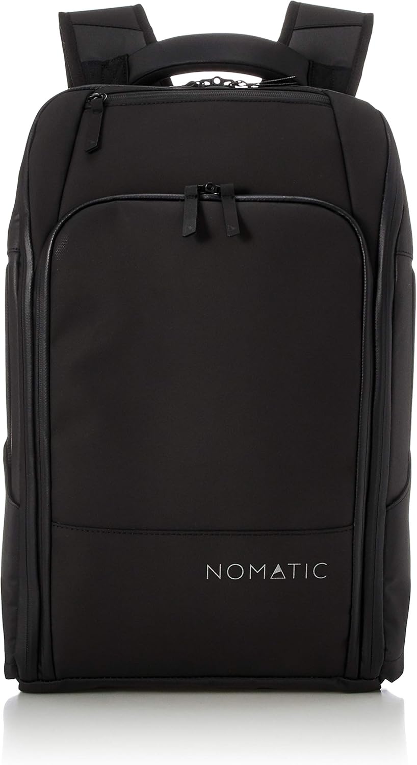 NOMATIC 20L Travel Pack - Mens Travel Backpack - Expandable to 30L - Water Resistant Daypack - TSA-Ready - Lightweight Business Traveling Backpack for Men - 16' Laptop Compartment