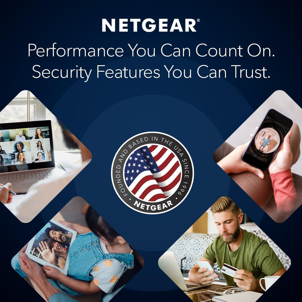 NETGEAR Nighthawk Tri-Band Whole Home Mesh WiFi 6E System (MK93S) – Router + 2 Satellite Extenders - 5.7Gbps Speed - Coverage up to 7,500 sq. ft., 100 Devices (Renewed)