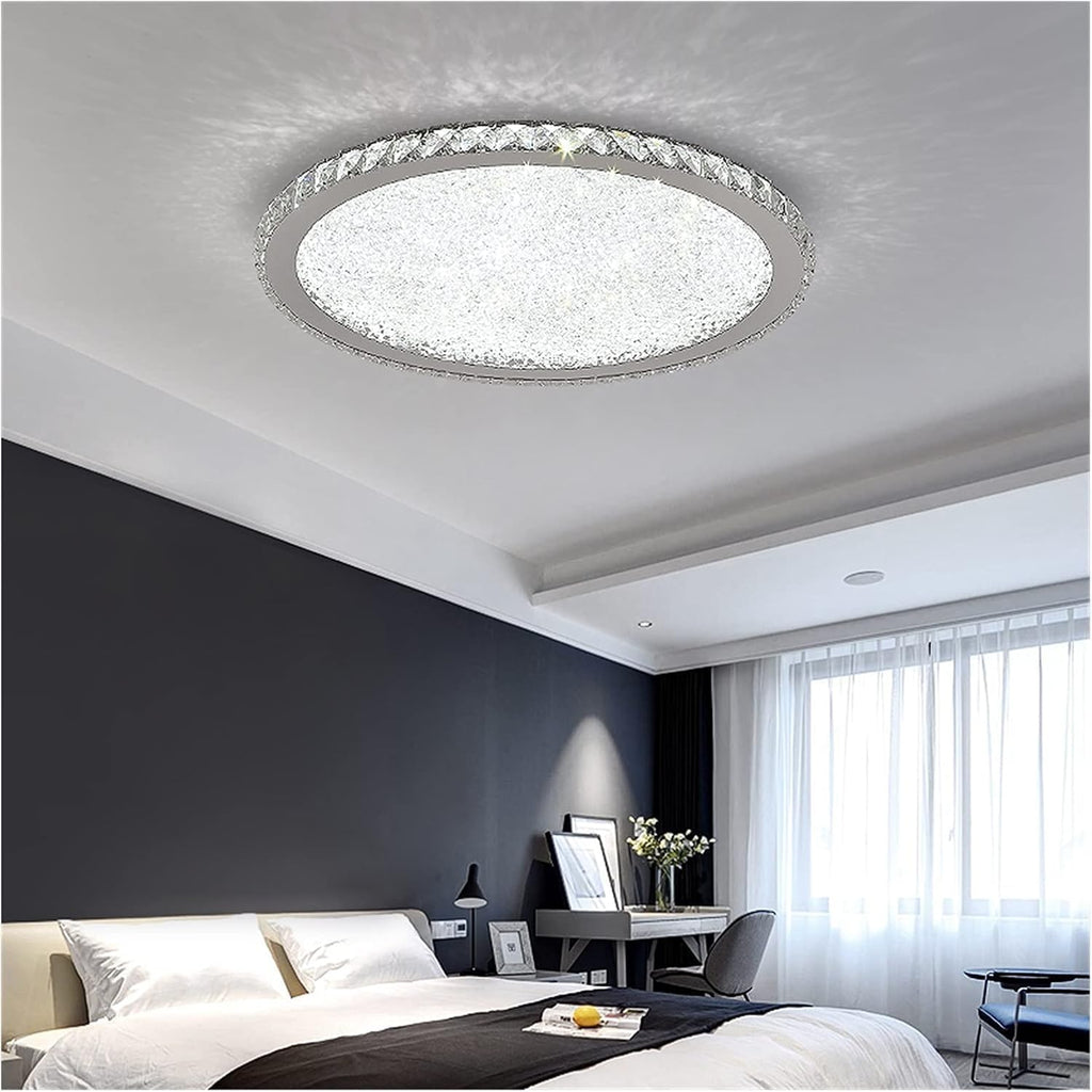 BayDe LED Modern Chandelier Lamp, Modern Crystal Chandelier Lighting Lustre Cristal Circular Square Chandeliers Ceiling Lustres De Cristal Luminarias,Modern LED Chandelier, Wall Lamps