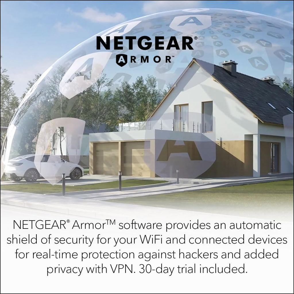 NETGEAR Orbi Tri-Band WiFi 6 Router with DOCSIS 3.1 Built-in Cable Modem (CBR750) – Cable Modem Router - Covers up to 2,500 sq. ft. 40+ Devices - AX4200 (up to 4.2Gbps)