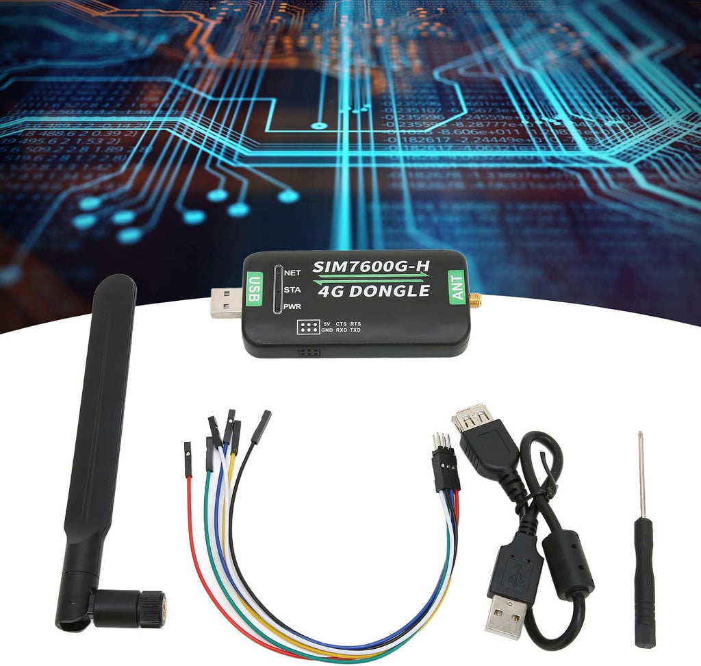 4G LTE USB WiFi Modem, LTE/4G 150 Mbps Mobile Module with SIM Card Slot, High Speed Portable Travel Hotspot Mini Router Supports UART for PC, Industrial Computer