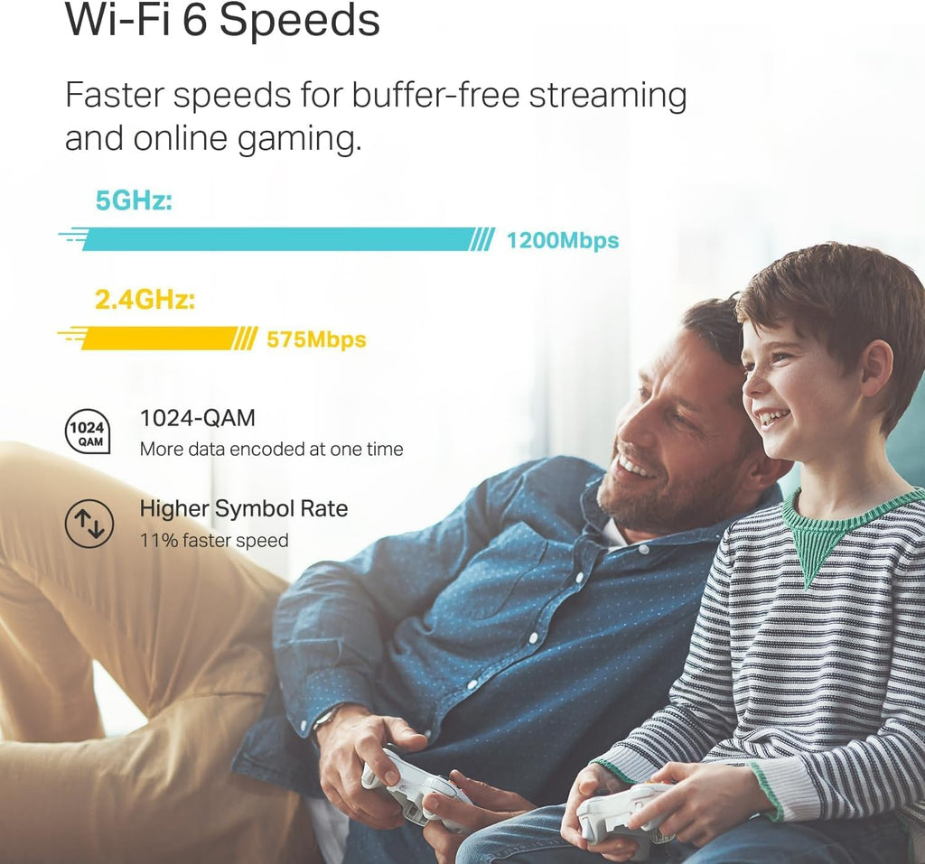 TP-Link Deco WiFi 6 Mesh System (Deco X20) - Covers up to 5800 Sq.Ft, Replaces Wireless Routers and Extenders, 3-Pack, 6 Ethernet Ports in Total, Supports Wired Backhaul, Dual-Band WiFi