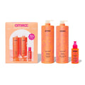 amika supersized superfruit nourish + style set | for fine-to-thick hair types 1-3c seeking softer and more conditioned hair, liter set for soft hair