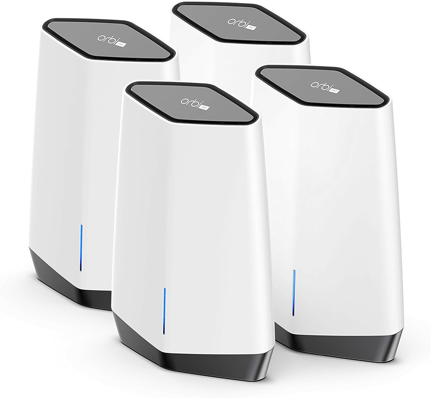 NETGEAR Orbi Pro WiFi 6 Tri-Band Mesh System (SXK80B4) | Router + 3 Satellite Extenders for Business or Home | VLAN, QoS | Coverage up to 12,000 sq. ft, 100 Devices | AX6000 802.11 AX (up to 6Gbps)