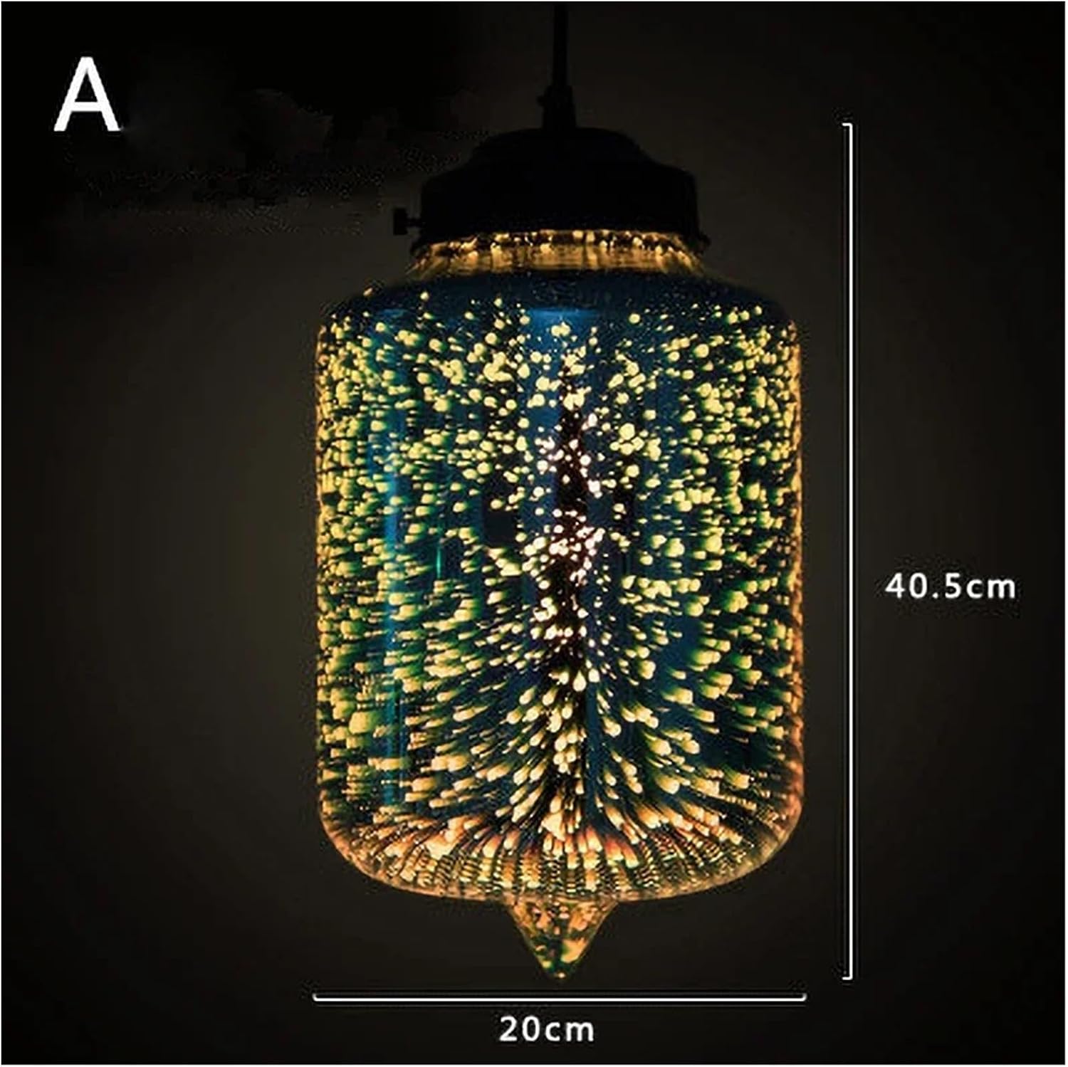 Chandelier, Nordic Colorful Glass Pendant Lights for Furniture Living Room Chandelier Decoration Modern 3D Shade Lamp Luminarias(A)