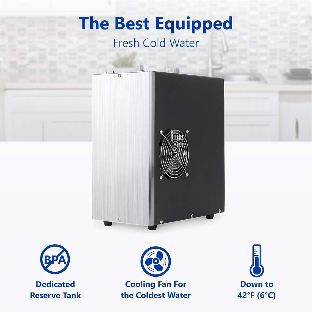 Express Water Universal Chiller Cooling System for Water Filters – Compatible with Reverse Osmosis Filtration Systems – Includes ¼' Quick Connect Set-Up