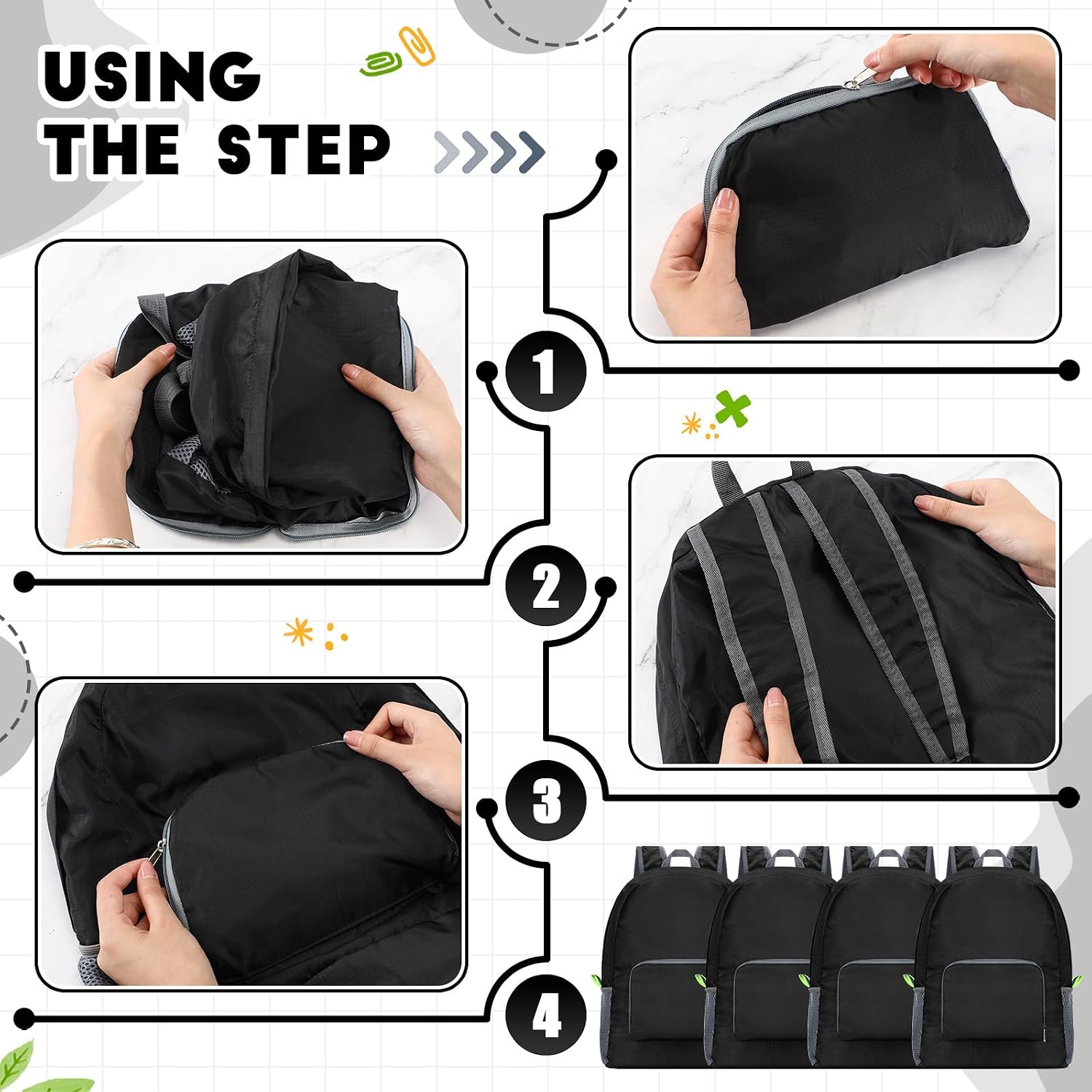 Eccliy 50 Pack Backpacks in Bulk 17 Inches Wholesale Back Pack Basic Backpack for adult Lightweight Outdoor Travel Bookbags(Black)