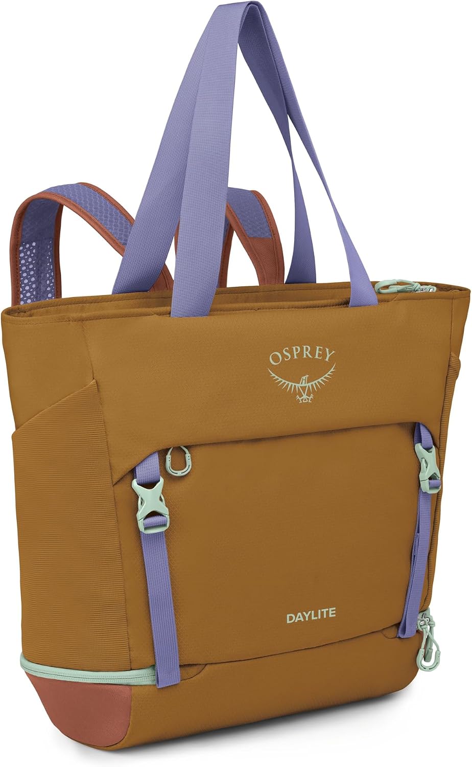 Osprey Daylite Large Tote Weekend Pack - Shoulder or Backpack Carry with Laptop Sleeve & Shoe Compartment, Barley Brown/Multi