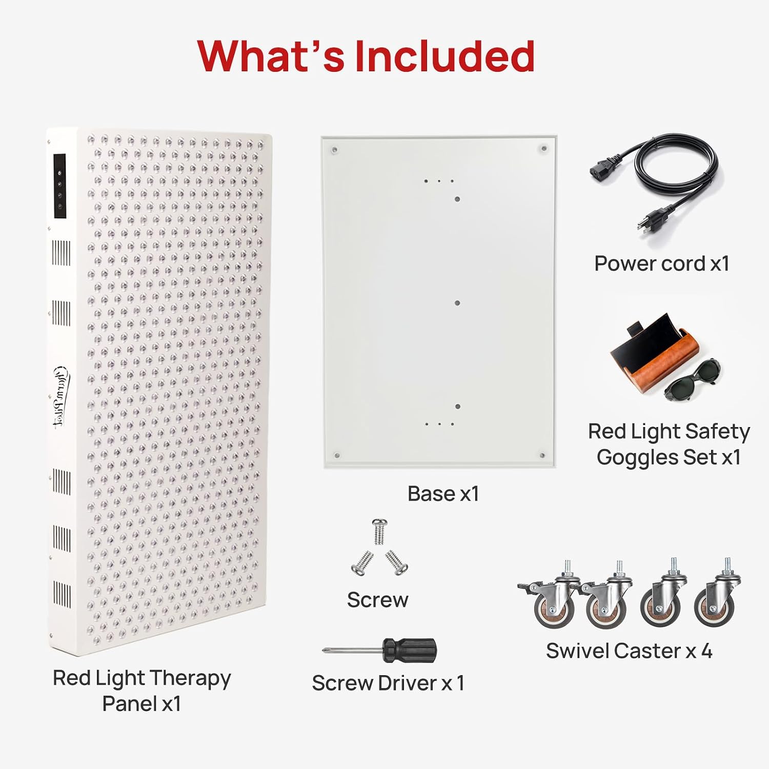 Red Light Therapy Panel for Body, 7 Wavelengths (630, 660, 780, 810, 850, 940, 1060 nm), 580LEDs, Near‑Infrared Light Wellness Device with Adjustable Intensity, Home Use