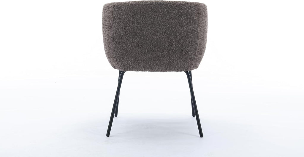 Luxury Velvet Swivel Dining Chairs Set of 2 Beige Chairs for Living Room or Bedroom Single Light Luxury Design Metal Legs Elegant Furniture for Home Décor (Brown + Black Legs Set of 2)