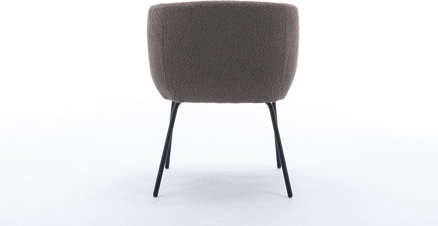 Luxury Velvet Swivel Dining Chairs Set of 2 Beige Chairs for Living Room or Bedroom Single Light Luxury Design Metal Legs Elegant Furniture for Home Décor (Brown + Black Legs Set of 2)