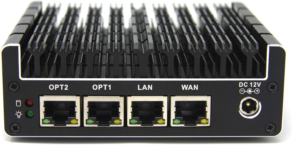 Protectli Vault FW4B - 4 Port, Firewall Micro Appliance/Mini PC - Intel Quad Core, AES-NI, 8GB RAM, 120GB mSATA SSD