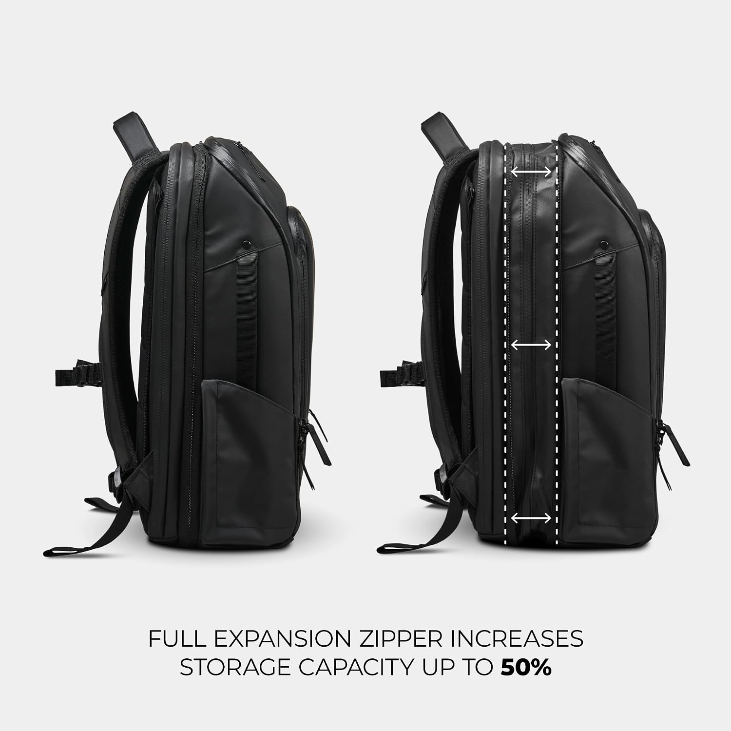 NOMATIC 20L Travel Pack - Mens Travel Backpack - Expandable to 30L - Water Resistant Daypack - TSA-Ready - Lightweight Business Traveling Backpack for Men - 16' Laptop Compartment